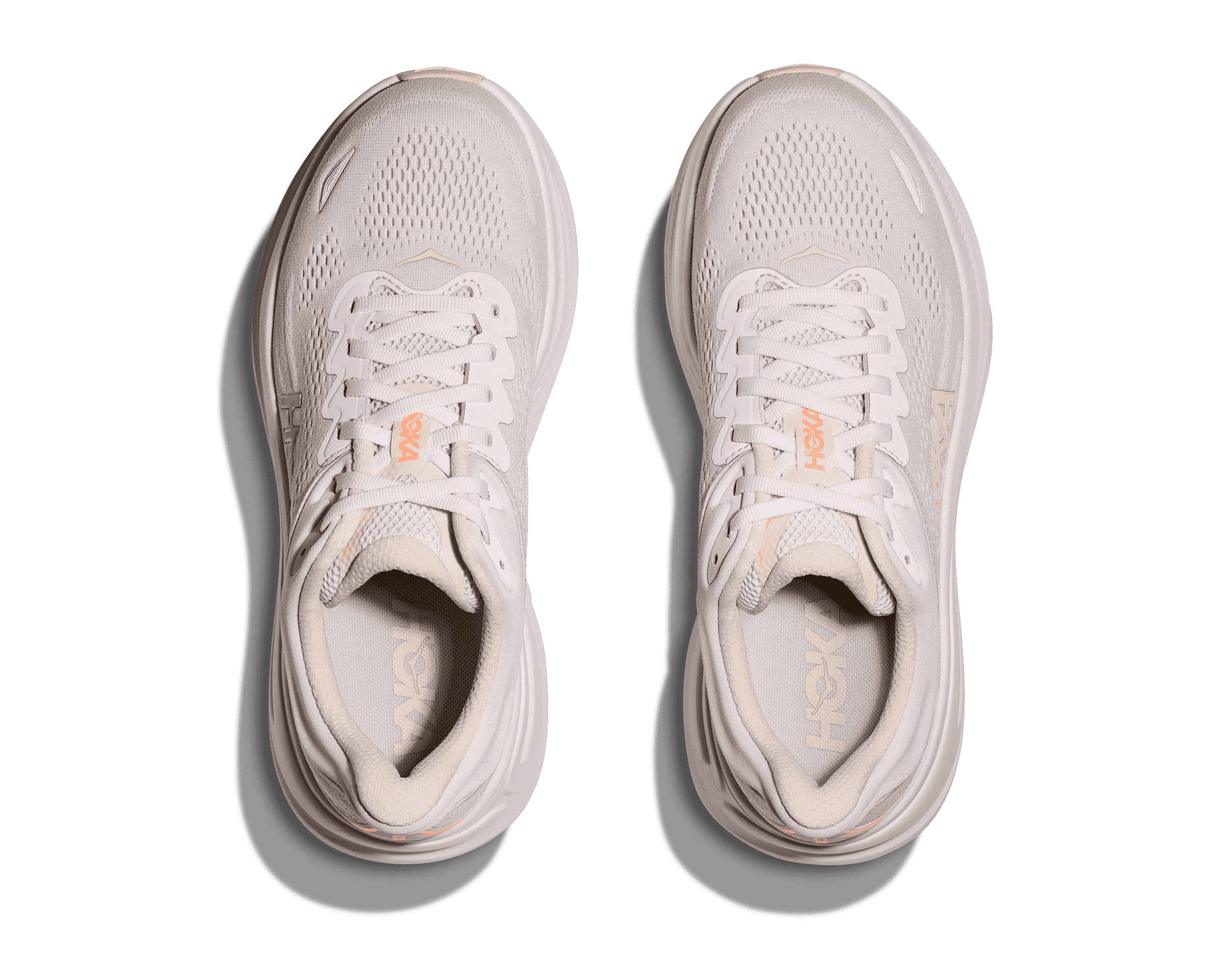 HOKA Women's Bondi 9 - LILAC CREAM / TANGERINE GLOW
