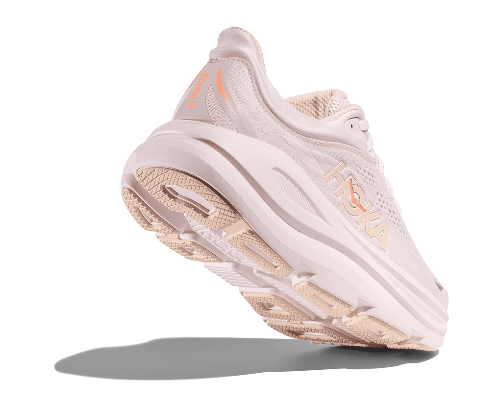 HOKA Women's Bondi 9 - LILAC CREAM / TANGERINE GLOW