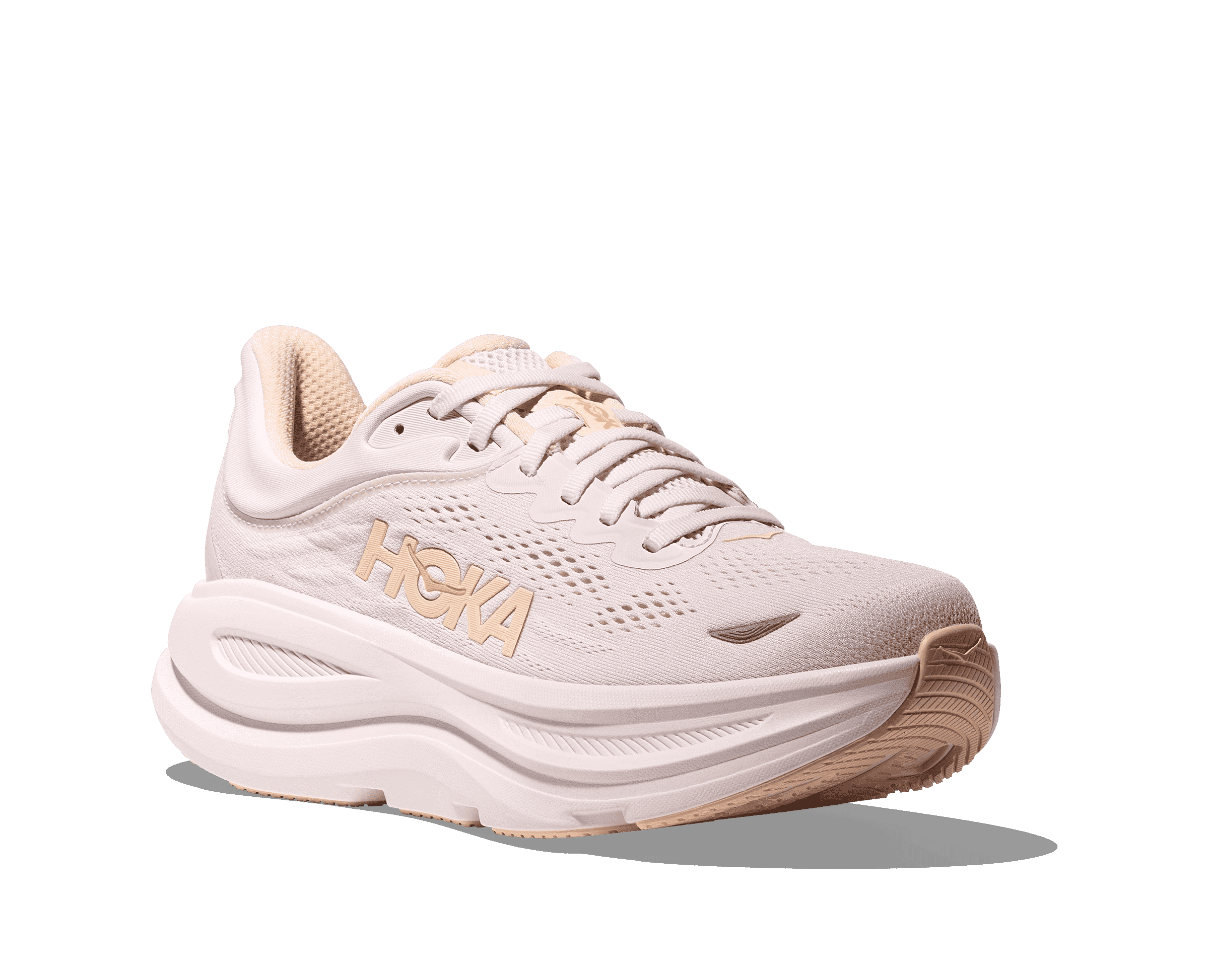 HOKA Women's Bondi 9 - LILAC CREAM / TANGERINE GLOW