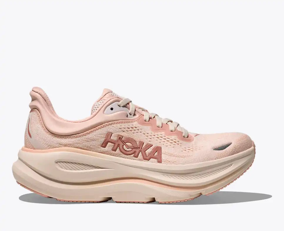 HOKA Women's Bondi 9 - ROSE LATTE / ROSE CREAM (Wide)