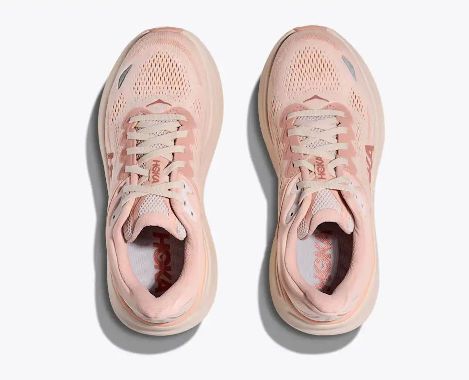 HOKA Women's Bondi 9 - ROSE LATTE / ROSE CREAM (Wide)
