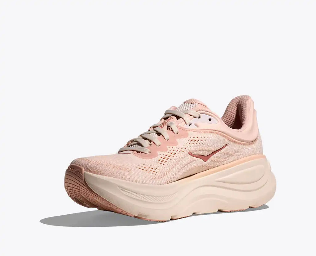 HOKA Women's Bondi 9 - ROSE LATTE / ROSE CREAM (Extra Wide)
