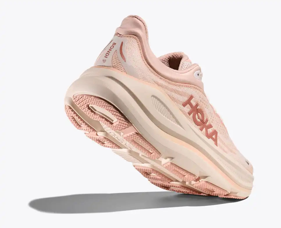HOKA Women's Bondi 9 - ROSE LATTE / ROSE CREAM (Wide)