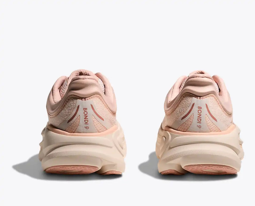 HOKA Women's Bondi 9 - ROSE LATTE / ROSE CREAM (Extra Wide)