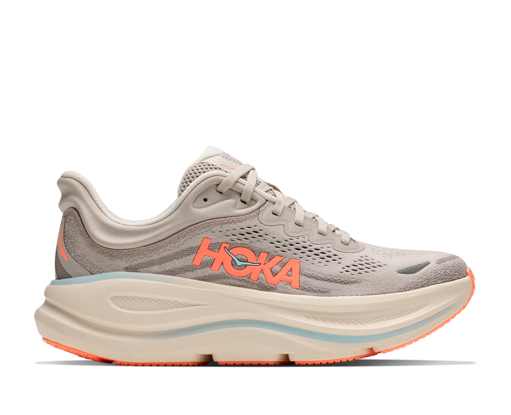 HOKA Women's Bondi 9 - RIVER ROCK GREY / MINERAL ORE (Wide)