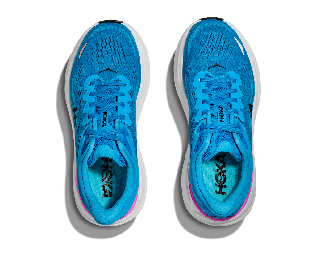 HOKA Women's Bondi 9 - SKYWARD BLUE / NEON FUCHSIA