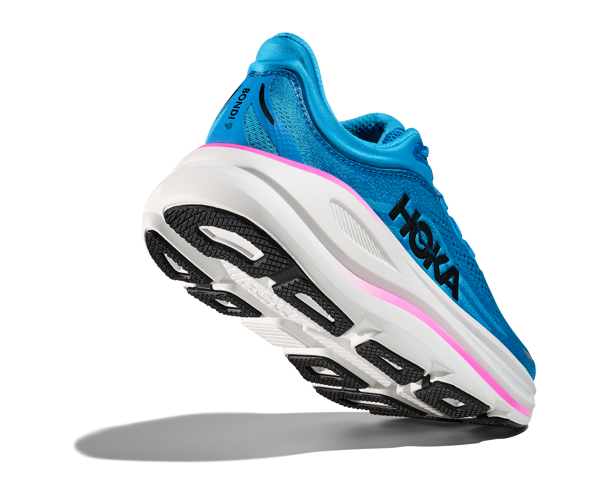 HOKA Women's Bondi 9 - SKYWARD BLUE / NEON FUCHSIA