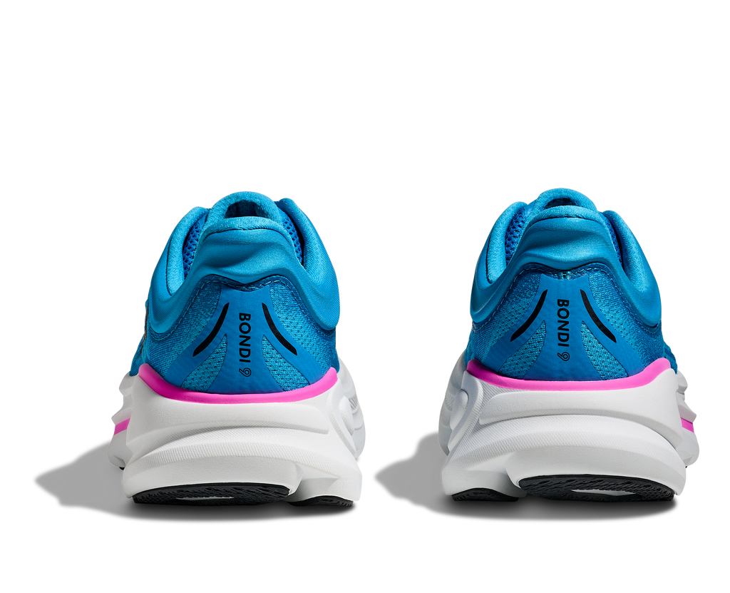 HOKA Women's Bondi 9 - SKYWARD BLUE / NEON FUCHSIA