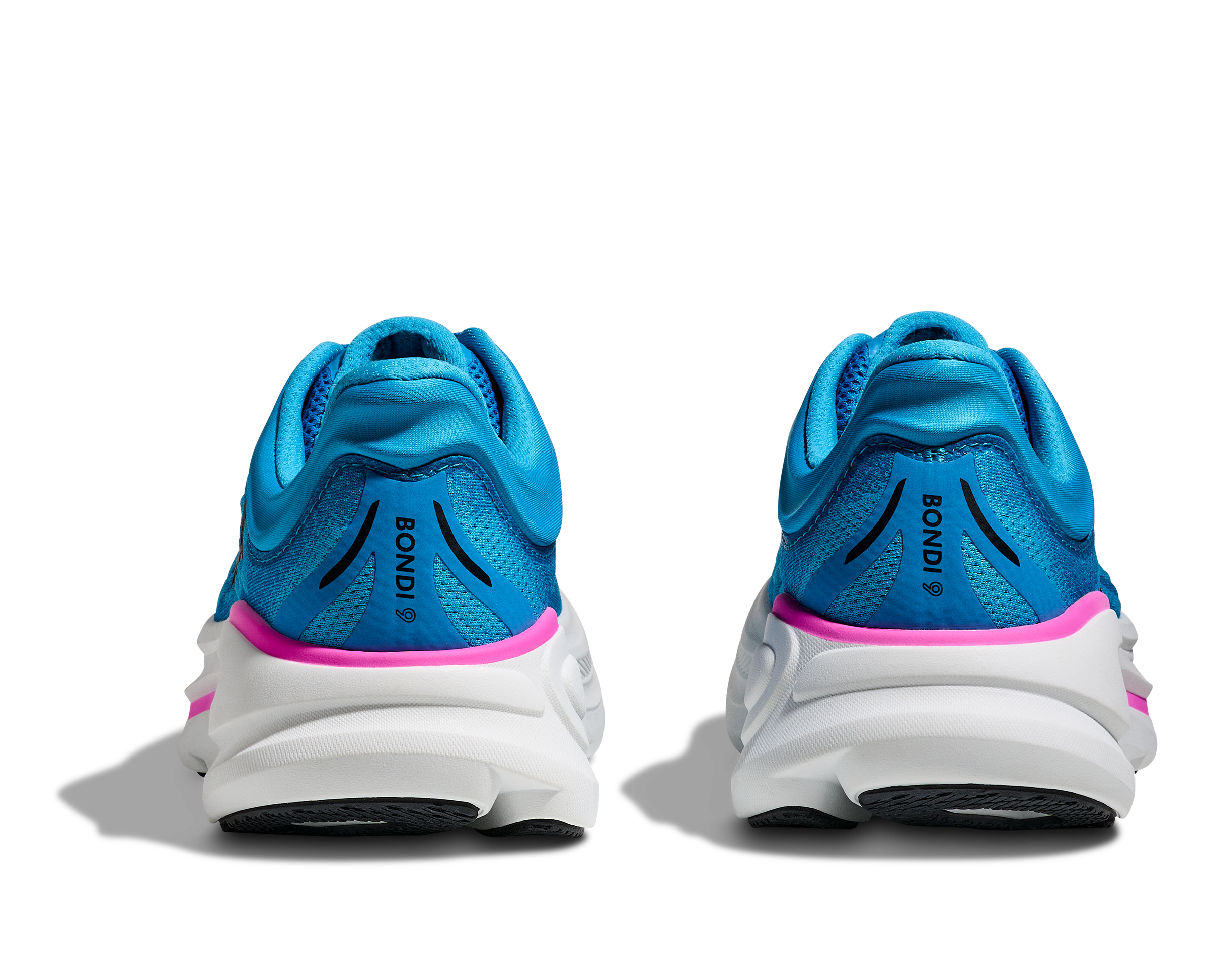 HOKA Women's Bondi 9 - SKYWARD BLUE / NEON FUCHSIA