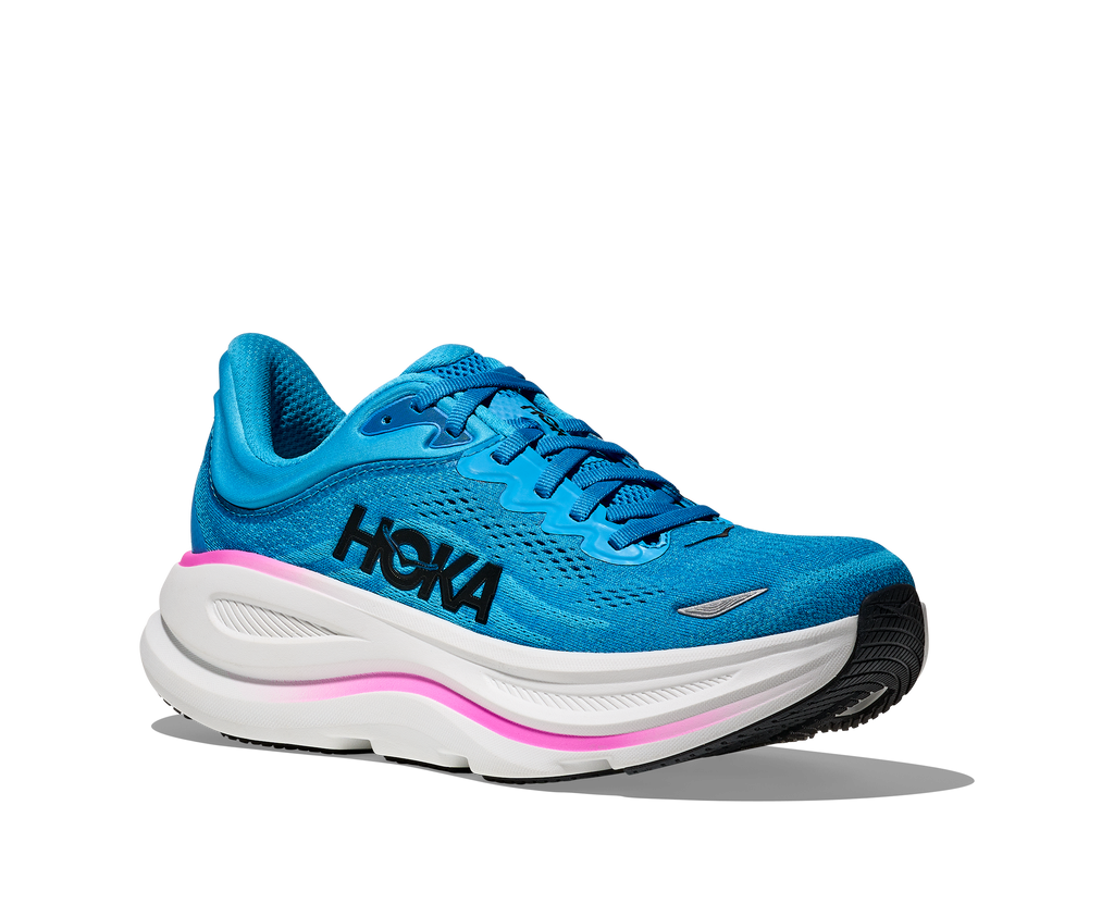 HOKA Women's Bondi 9 - SKYWARD BLUE / NEON FUCHSIA