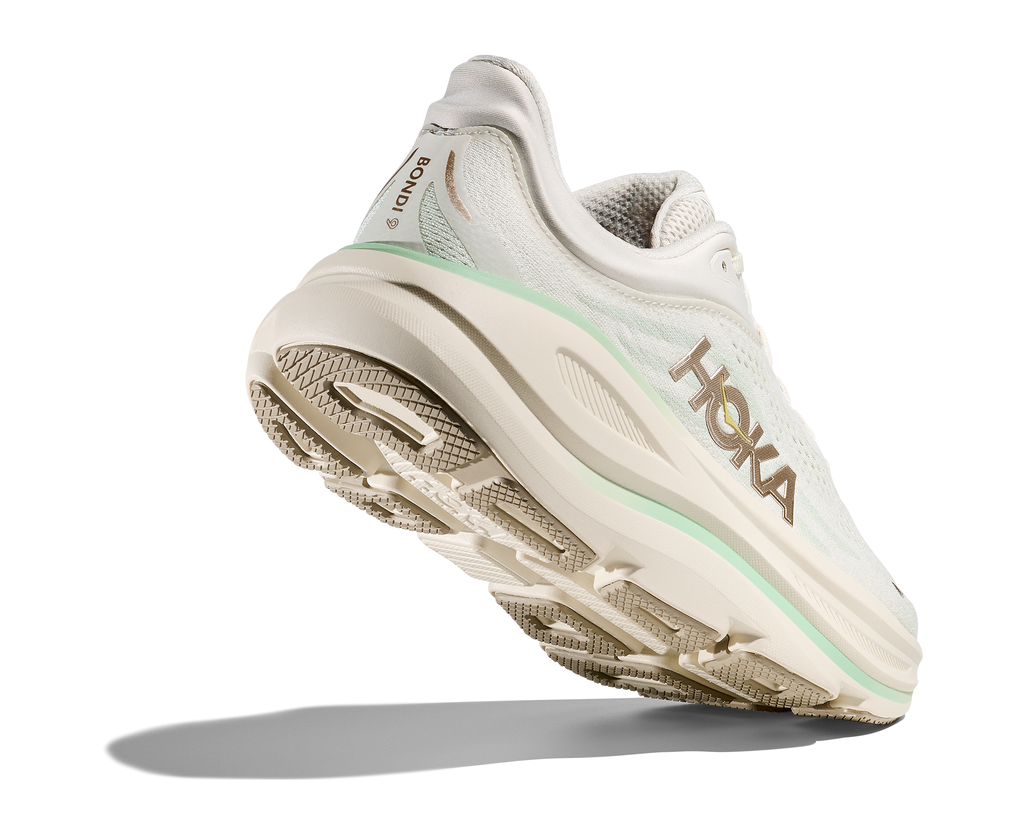 HOKA Women's Bondi 9 - TRUFFLE SALT / SEA GLASS