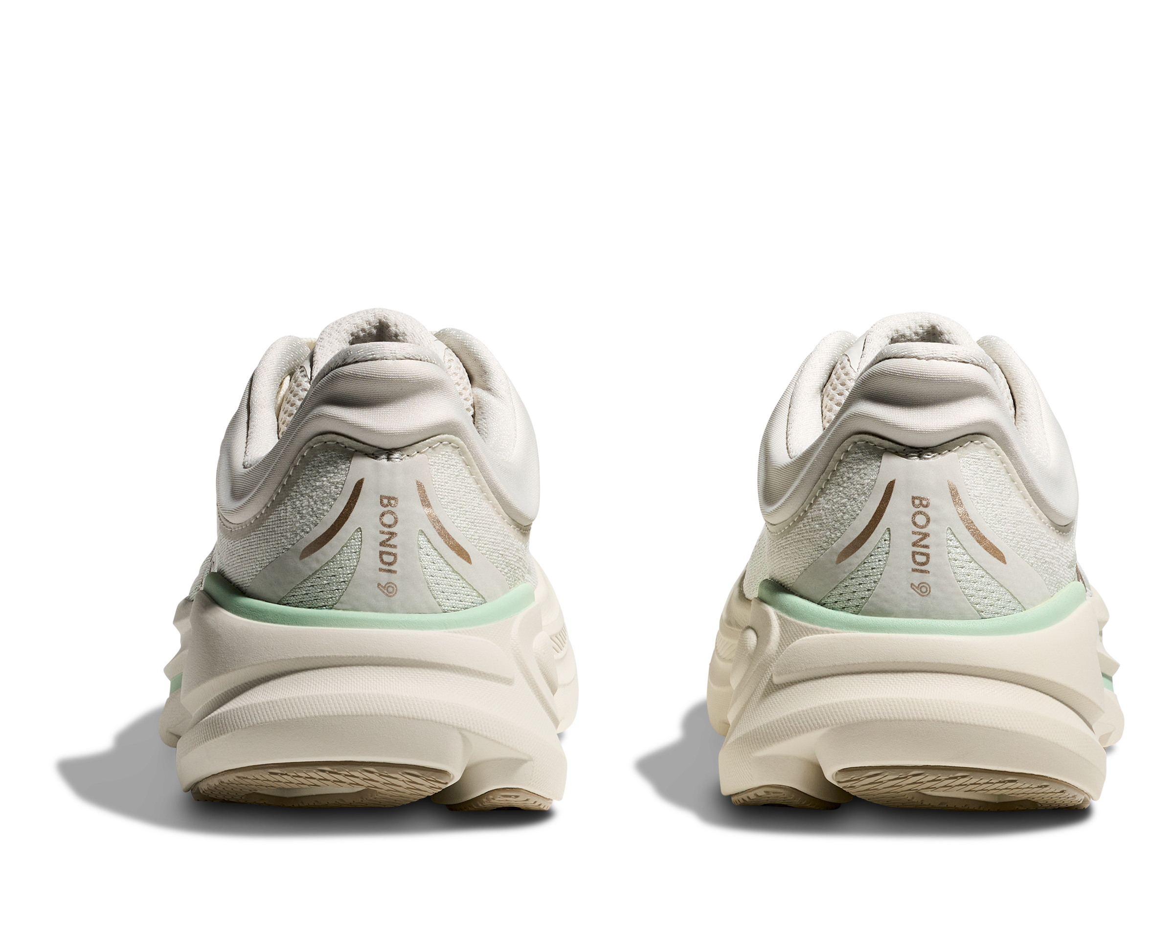HOKA Women's Bondi 9 - TRUFFLE SALT / SEA GLASS