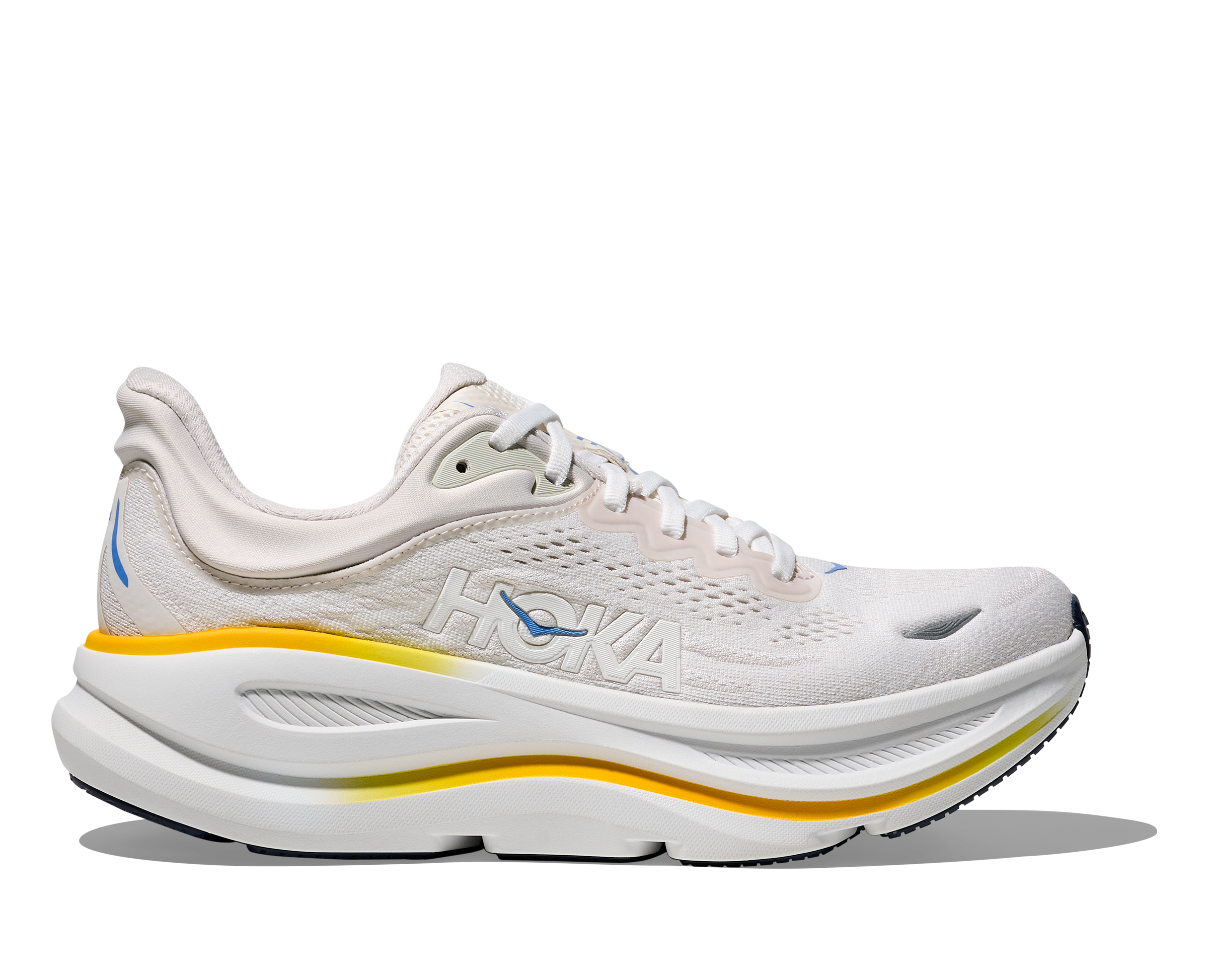 HOKA Women's Bondi 9 - WHITE / GROUT