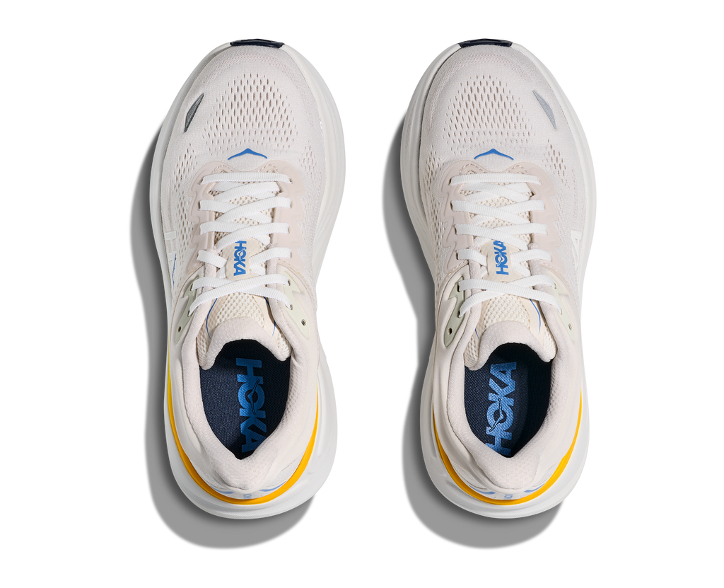 HOKA Women's Bondi 9 - WHITE / GROUT