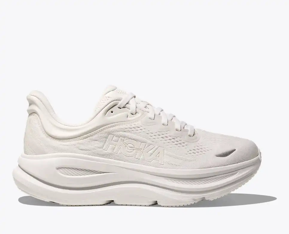 HOKA Women's Bondi 9 - WHITE / WHITE (Extra Wide)