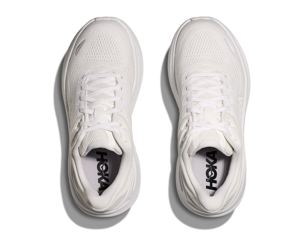 HOKA Women's Bondi 9 - WHITE / WHITE (Wide)