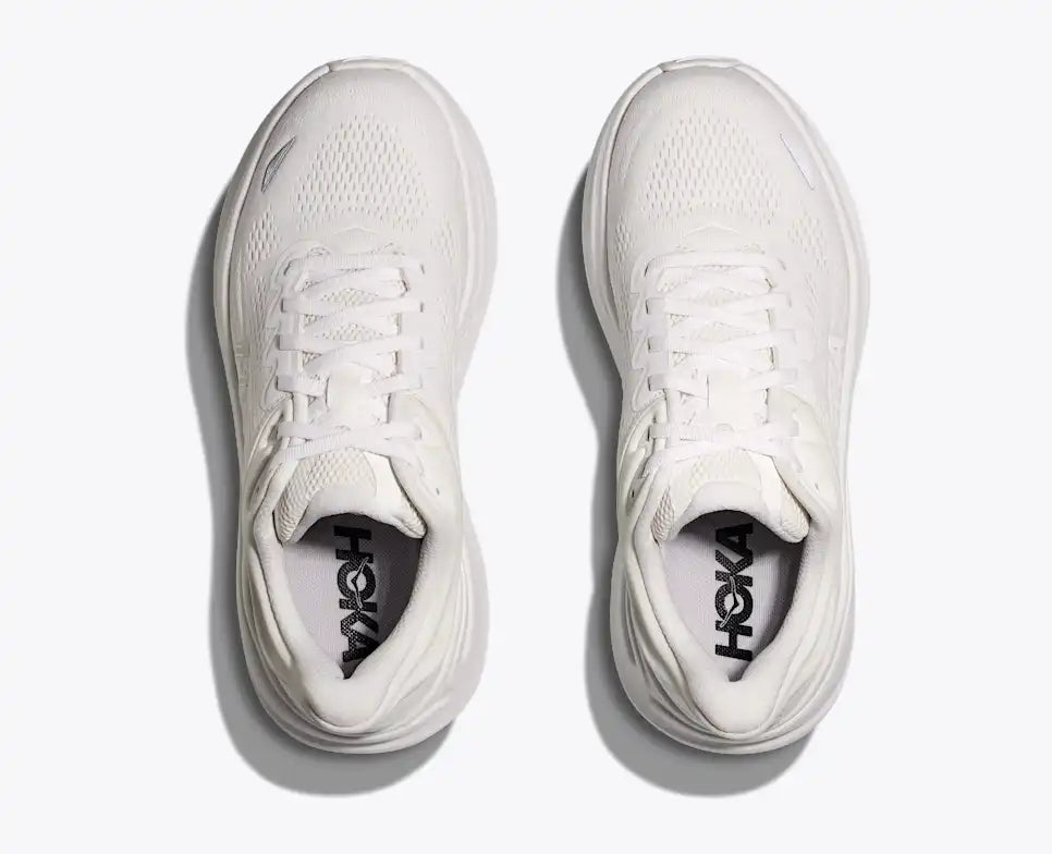 HOKA Women's Bondi 9 - WHITE / WHITE (Extra Wide)