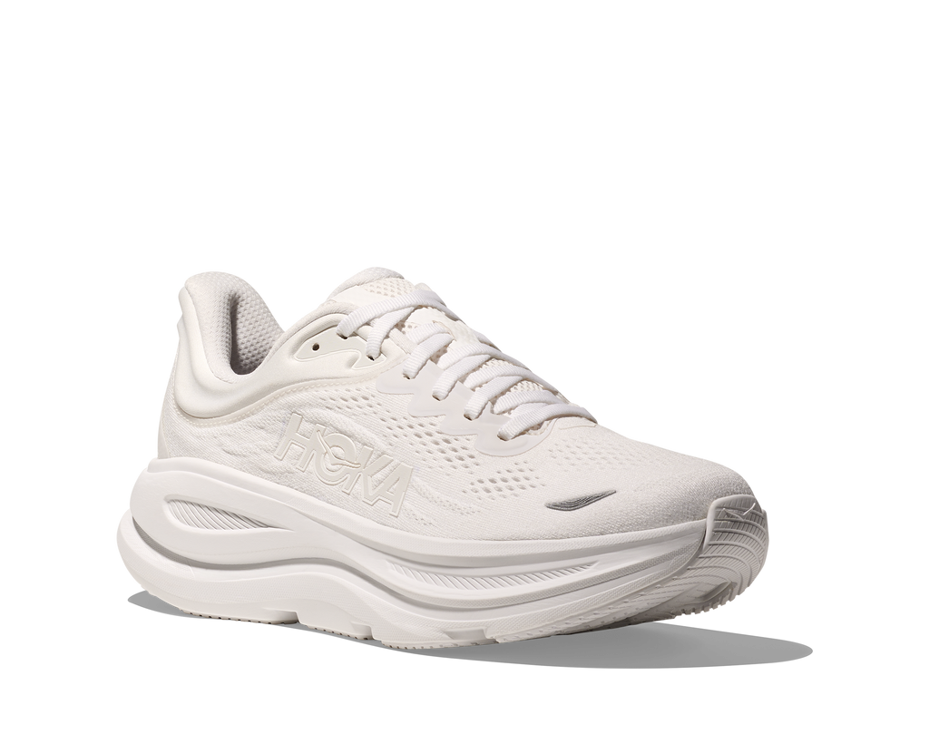 HOKA Women's Bondi 9 - WHITE / WHITE (Wide)