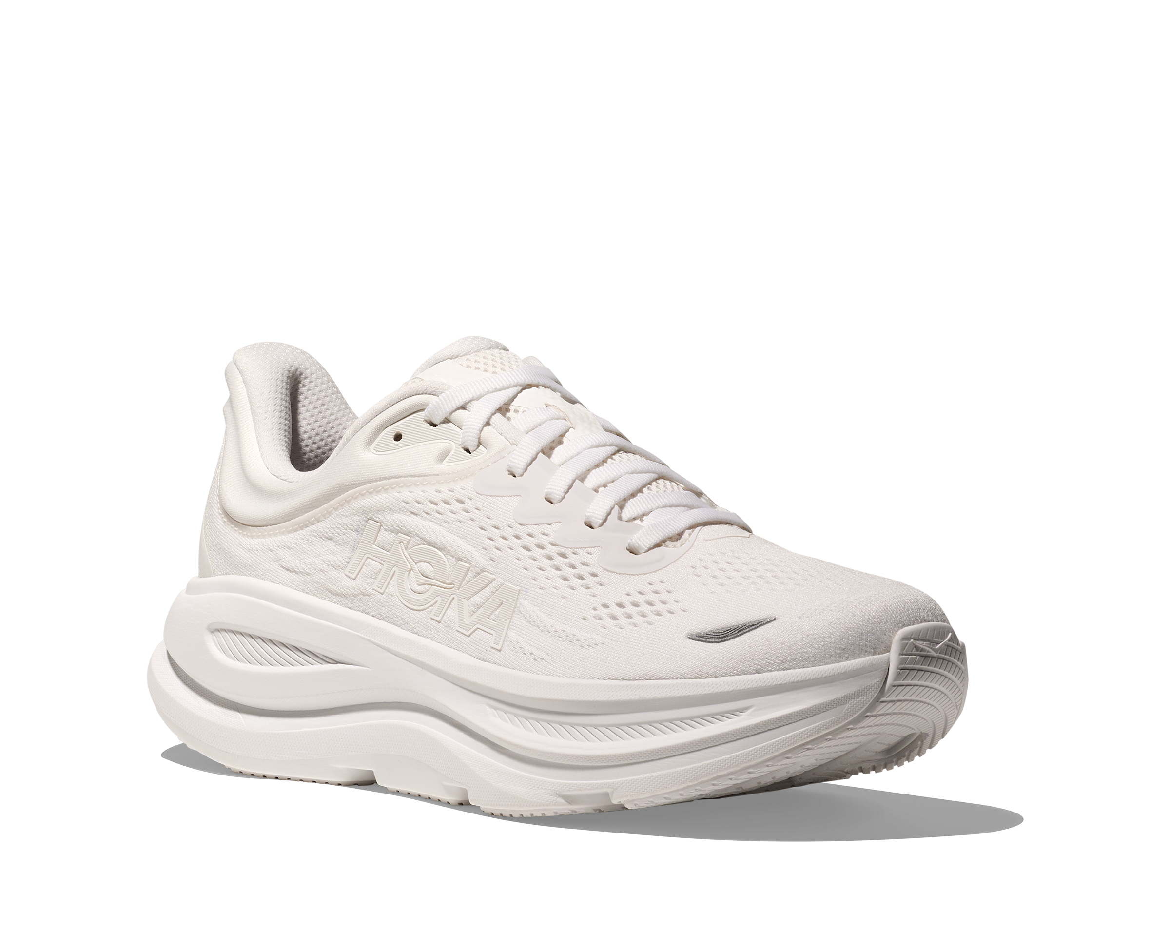 HOKA Women's Bondi 9 - WHITE / WHITE (Wide)