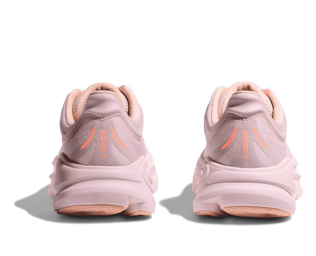 HOKA Women's Bondi 9 - LILAC CREAM / TANGERINE GLOW (Wide)