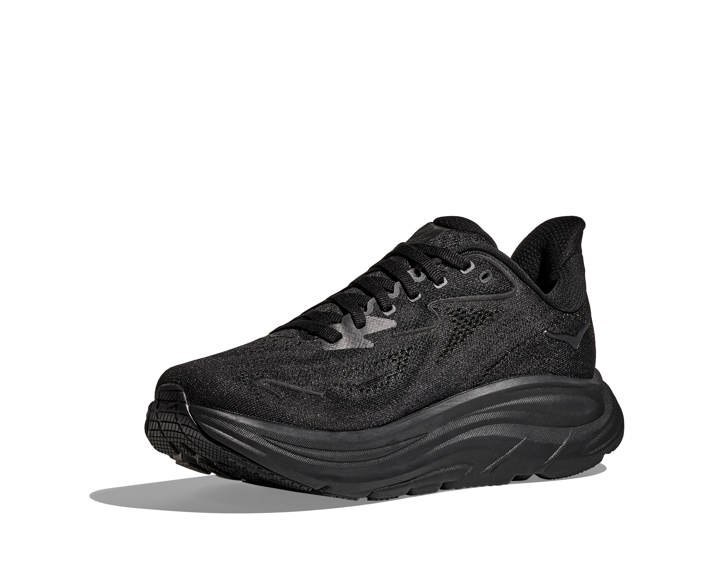 HOKA Men's Clifton 10 - BLACK / BLACK (Wide)