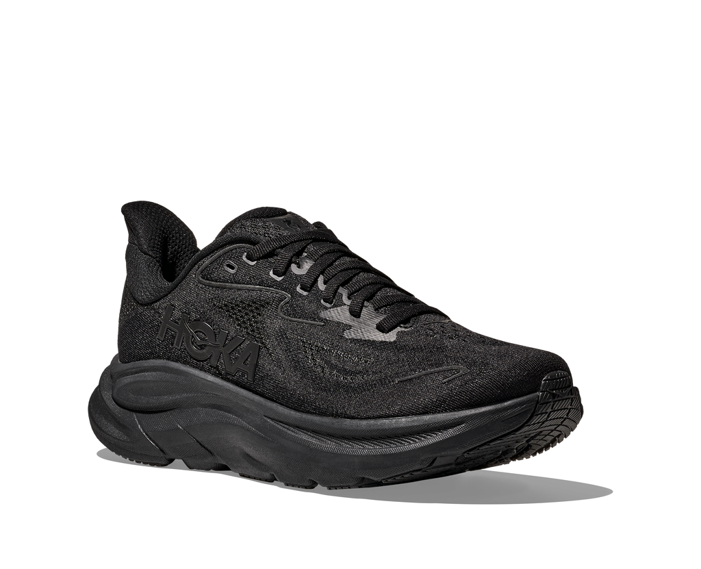 HOKA Men's Clifton 10 - BLACK / BLACK (Wide)