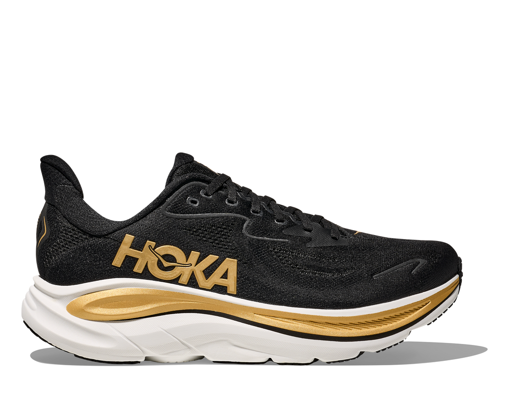 HOKA Men's Clifton 10 - BLACK / GOLD