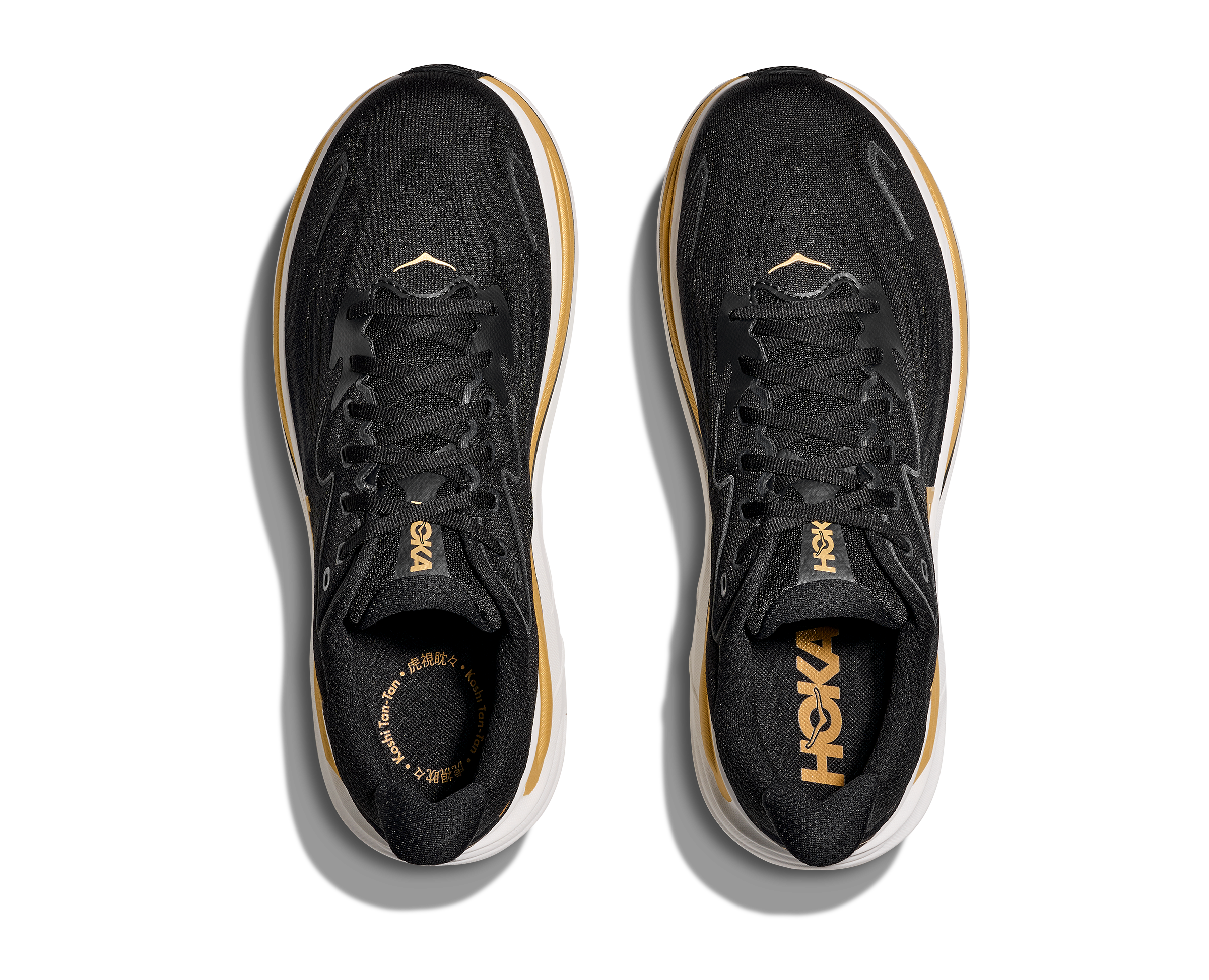HOKA Men's Clifton 10 - BLACK / GOLD