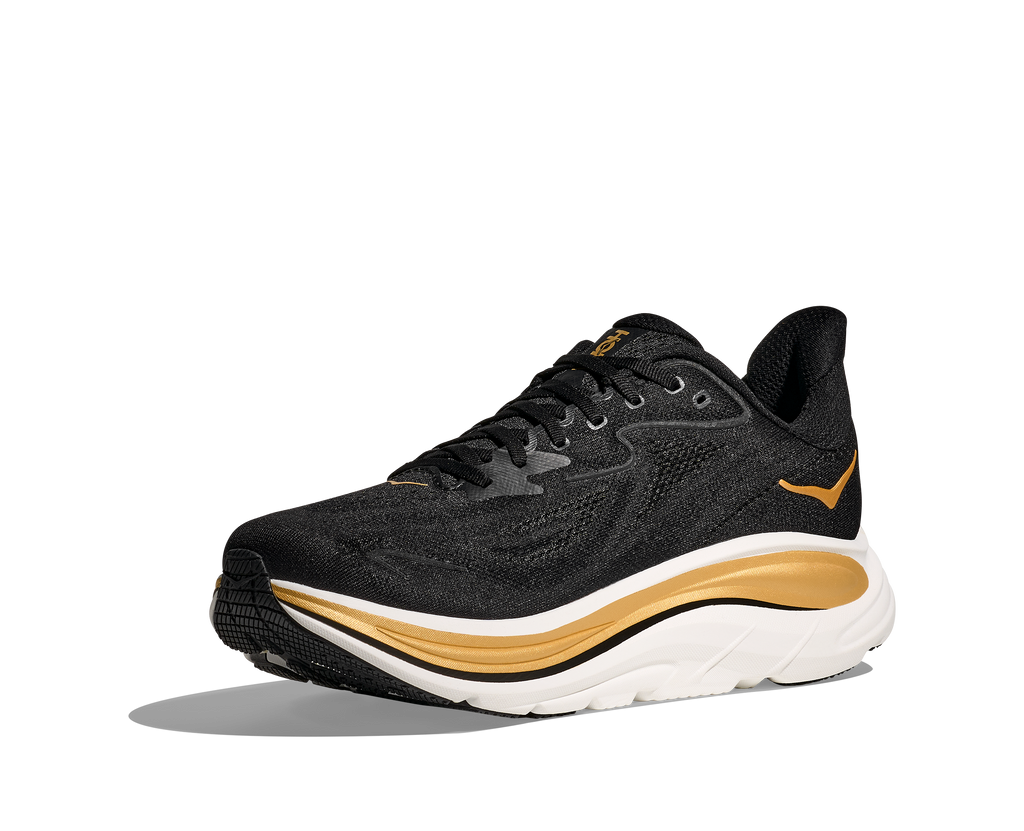 HOKA Men's Clifton 10 - BLACK / GOLD