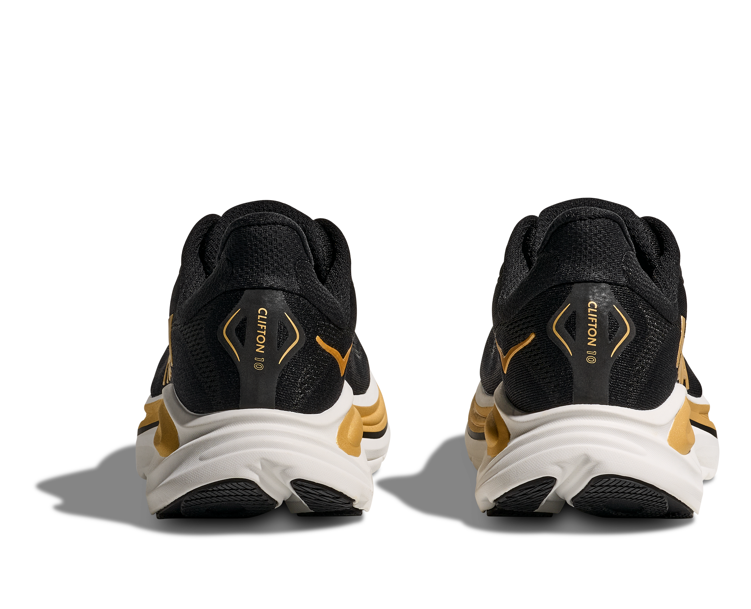 HOKA Men's Clifton 10 - BLACK / GOLD