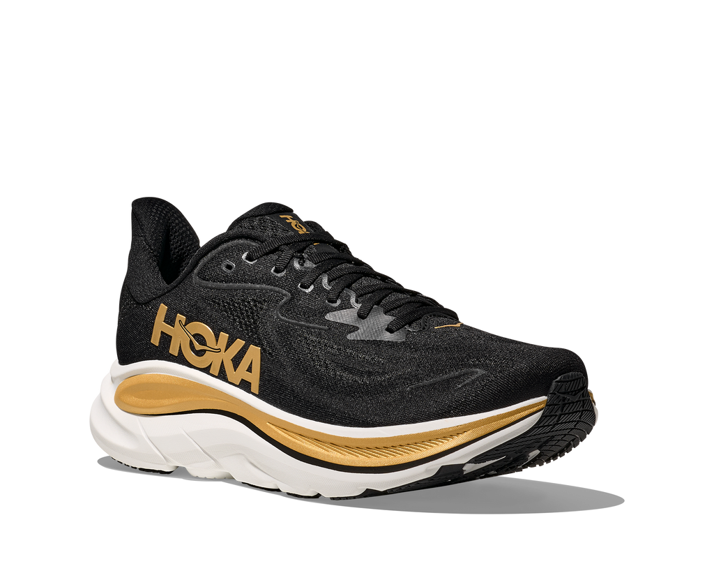 HOKA Men's Clifton 10 - BLACK / GOLD