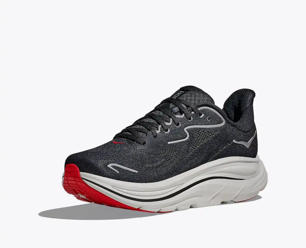 HOKA Men's Clifton 10 - BLACK / SILVER
