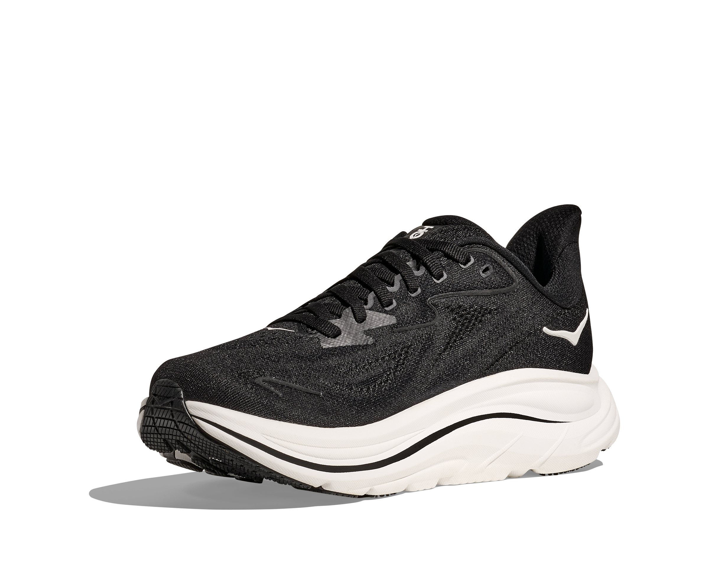 HOKA Men's Clifton 10 - BLACK / WHITE