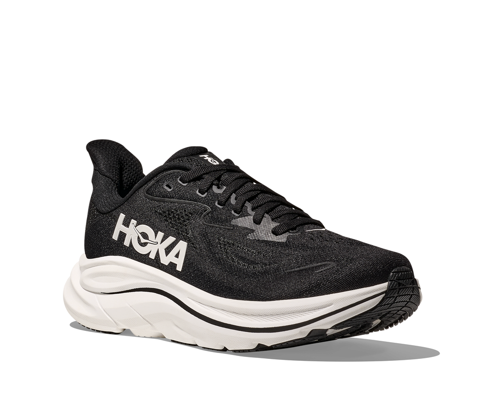 HOKA Men's Clifton 10 - BLACK / WHITE