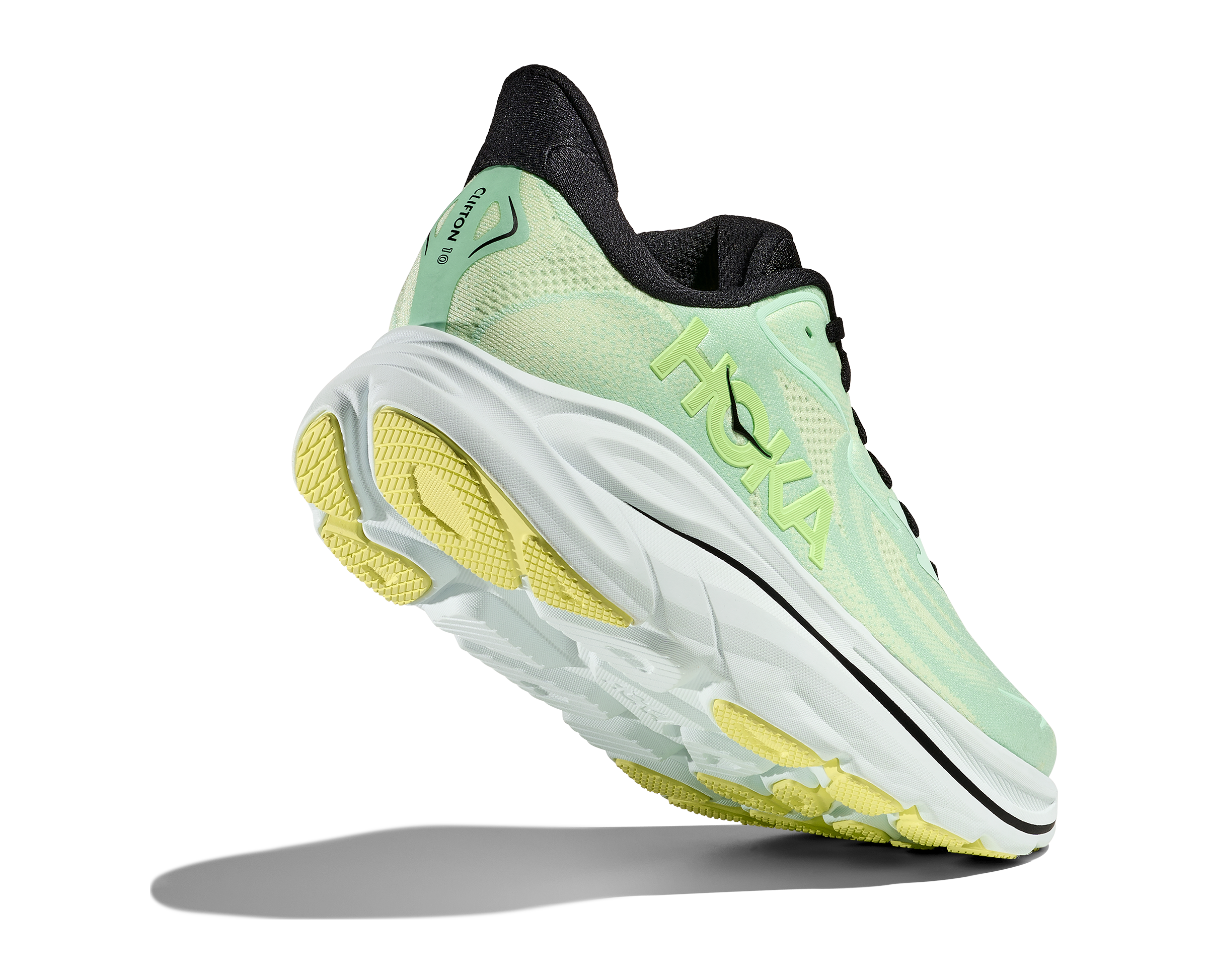 HOKA Men's Clifton 10 - MINT FLUORITE / LUNA MOTH