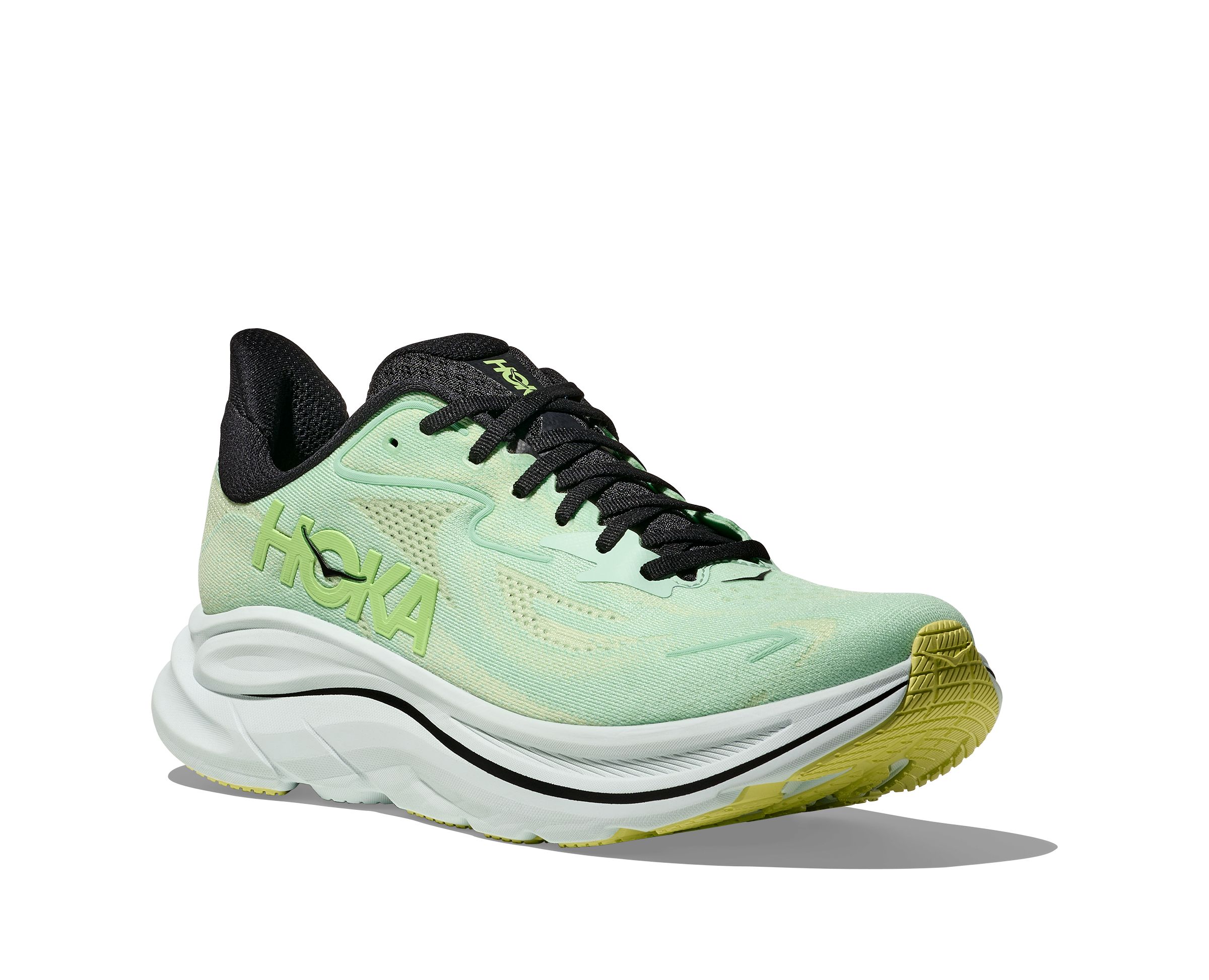 HOKA Men's Clifton 10 - MINT FLUORITE / LUNA MOTH
