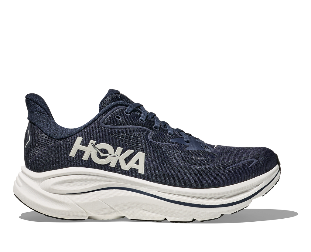 HOKA Men's Clifton 10 - NAVY / WHITE (Wide)