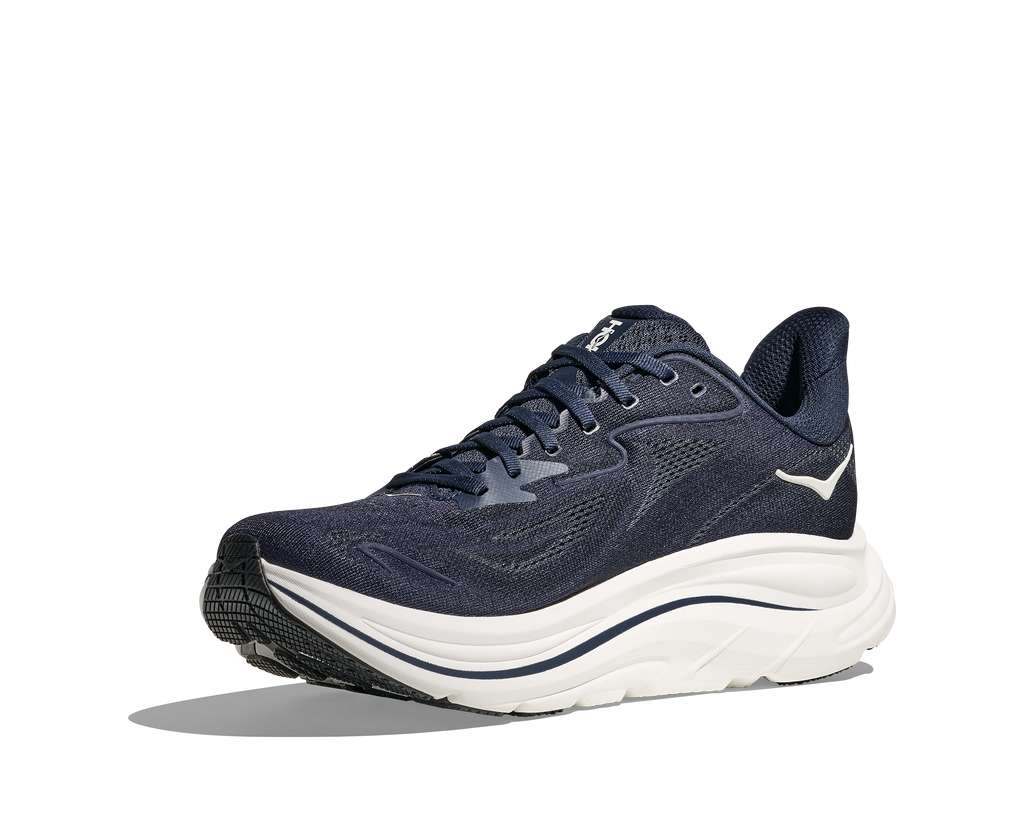 HOKA Men's Clifton 10 - NAVY / WHITE (Wide)