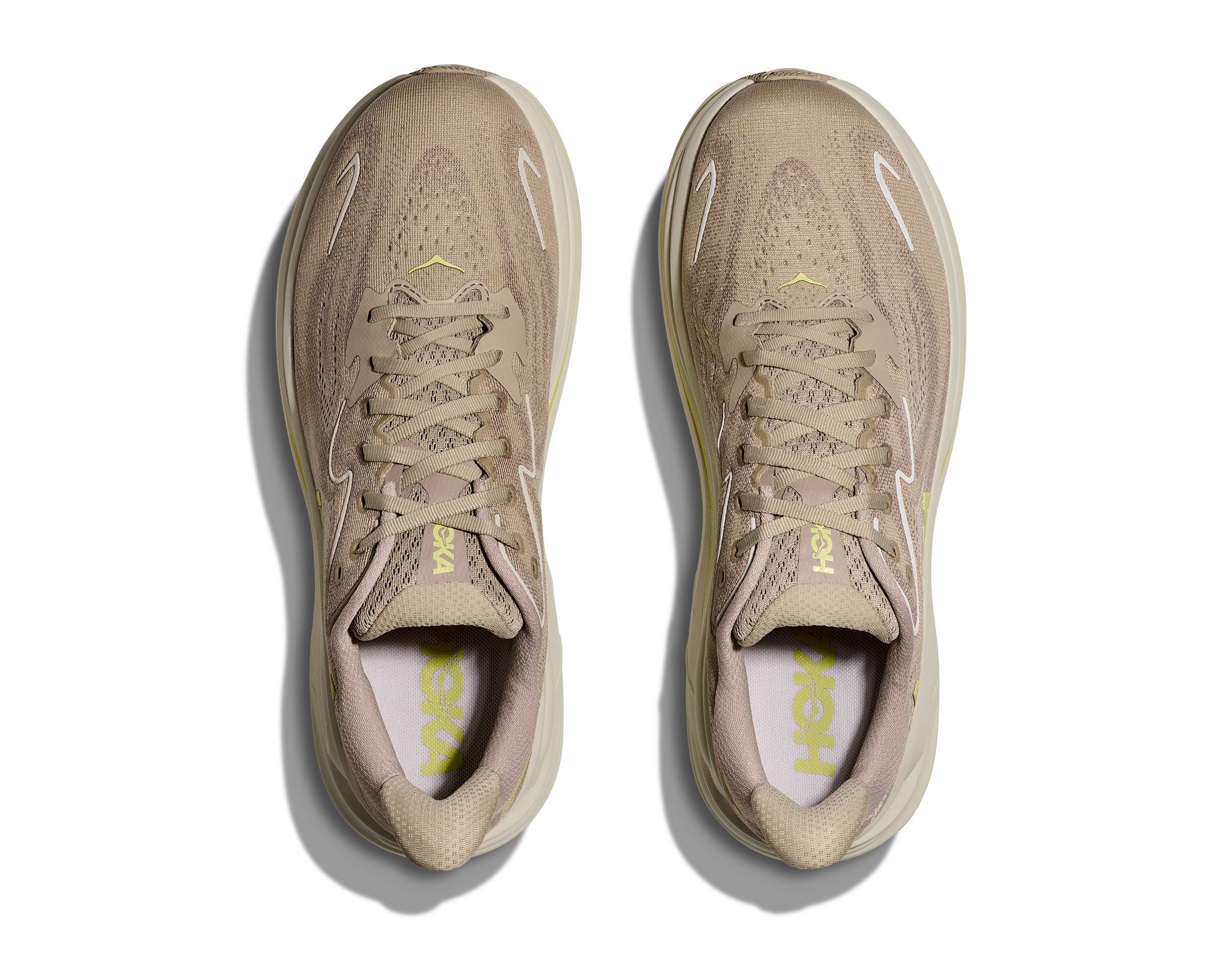 HOKA Men's Clifton 10 - RAW LINEN / STONE (Wide)