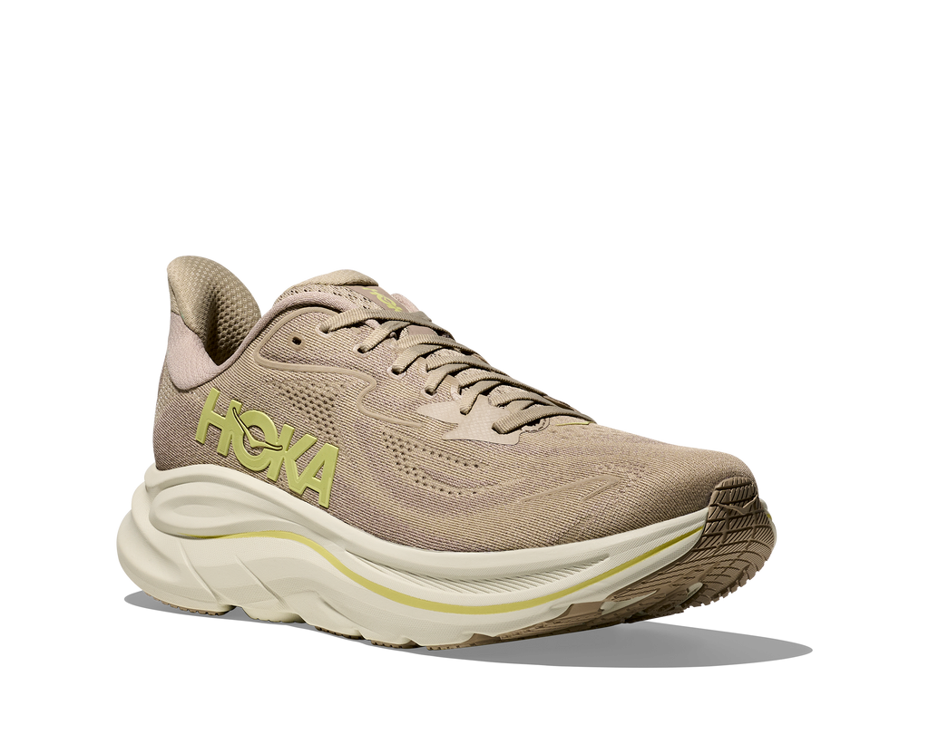 HOKA Men's Clifton 10 - RAW LINEN / STONE (Wide)