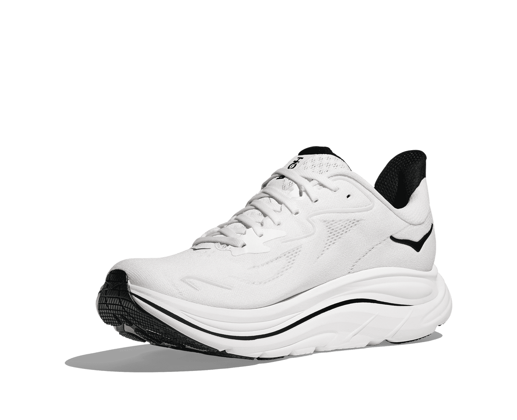 HOKA Men's Clifton 10 - WHITE / BLACK
