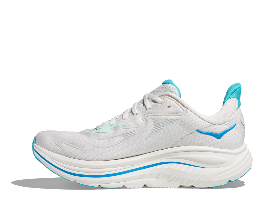 HOKA Men's Clifton 10 - WHITE / SKYWARD BLUE