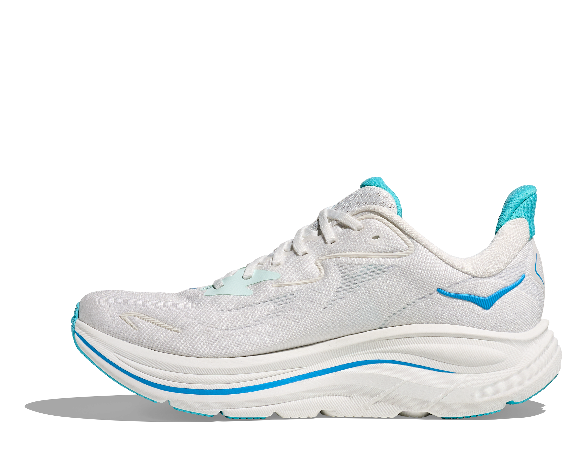 HOKA Men's Clifton 10 - WHITE / SKYWARD BLUE