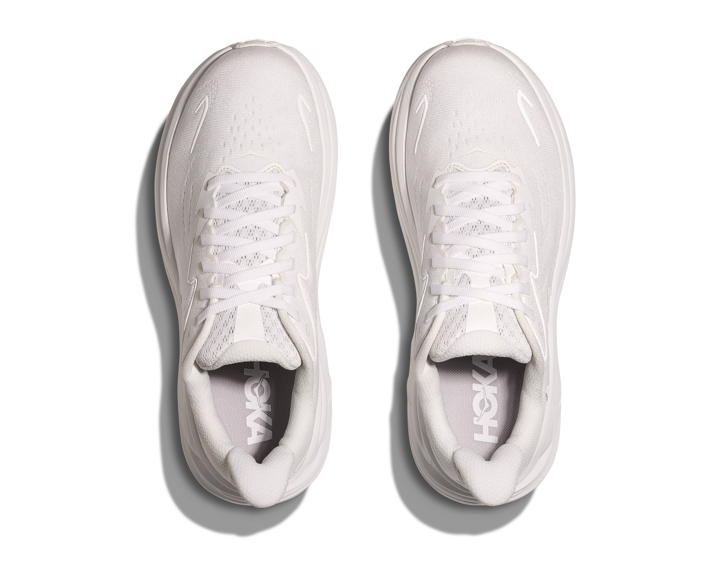 HOKA Men's Clifton 10 - WHITE / WHITE (Wide)