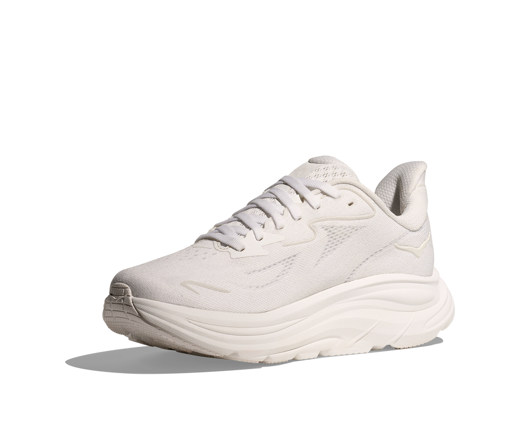 HOKA Men's Clifton 10 - WHITE / WHITE (Wide)