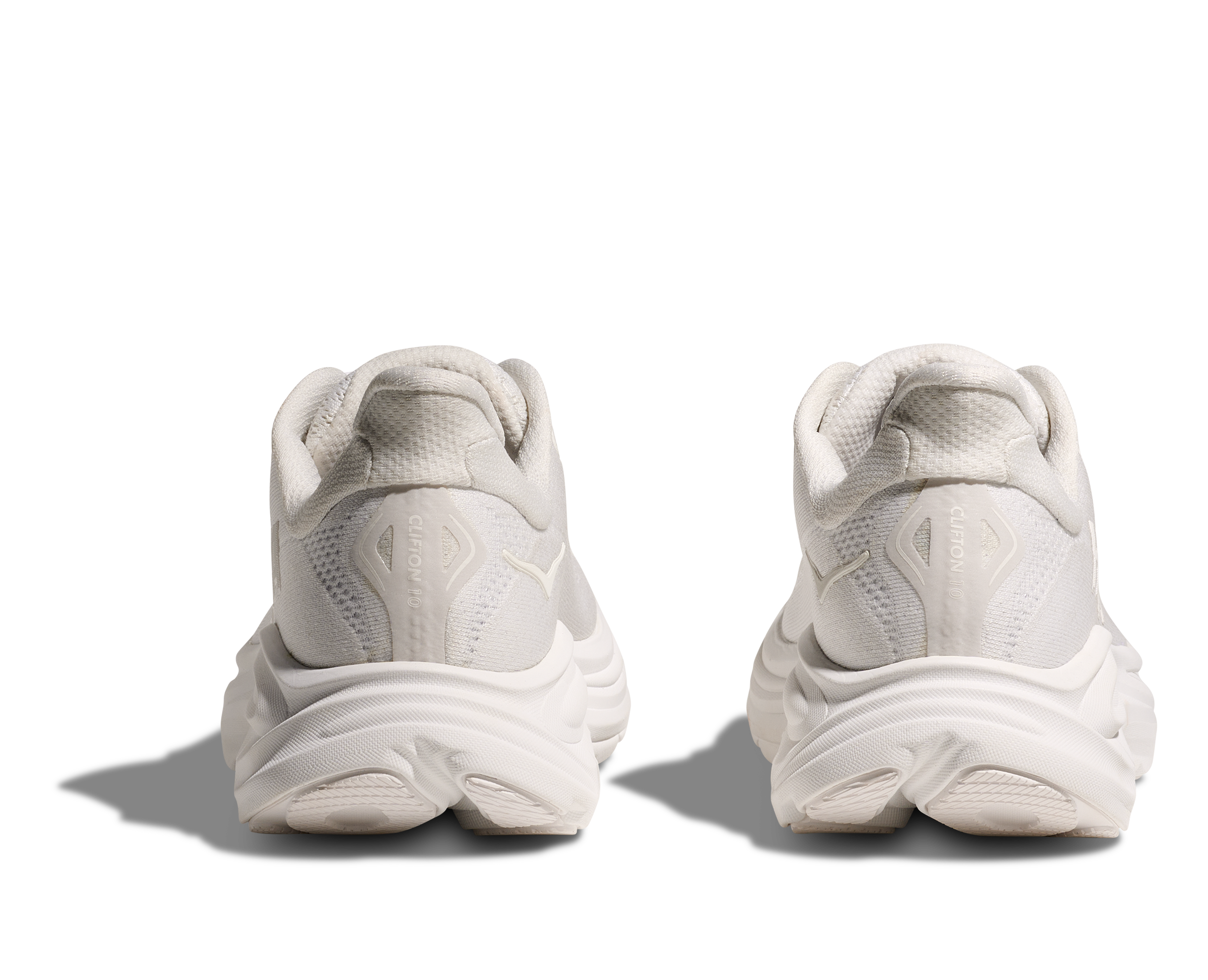 HOKA Men's Clifton 10 - WHITE / WHITE (Wide)