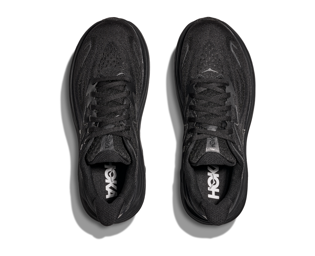 HOKA Women's Clifton 10 - BLACK / BLACK (Wide)