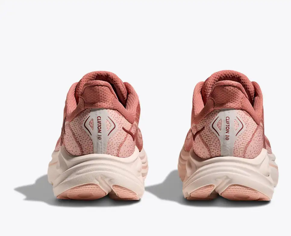 HOKA Women's Clifton 10 - BLUSH / ROSE LATTE (Wide)