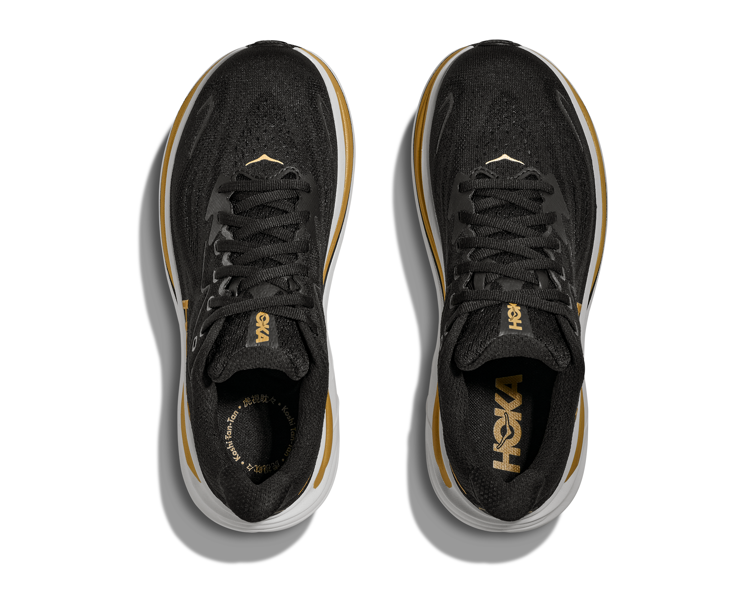 HOKA Women's Clifton 10 - BLACK / GOLD