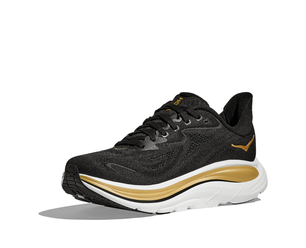 HOKA Women's Clifton 10 - BLACK / GOLD